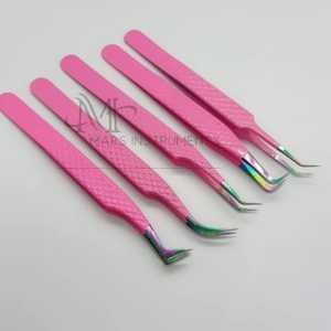 Todo tipo de modelos de pinzas de microagarre de acero inoxidable sostenible con punta puntiaguda para extensiones de pestañas - Product Image 2