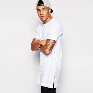Latest Design <b>Men's</b> Streetwear 100% Cotton Customized <b>T</b>-<b>shirt</b>/<b>Men's</b> Best Quality Casual <b>Longline</b> <b>T</b>-<b>shirt</b> - Product Image 3