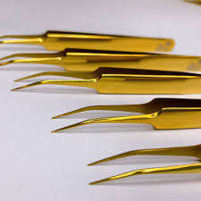 ชุดต่อขนตาสเตนเลส4ชิ้น,ชุดต่อขนตาเพิ่มวอลลุ่มพร้อมด้ามจับกระจกลายกุหลาบ - Product Image 5