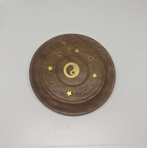 Porte-encens rond en bois, 50 pièces, fournitures en vrac de la marque principal - Product Image 1