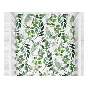 Custom Designs Organic Breathable Baby Fitted Crib Sheet - Product Image 1