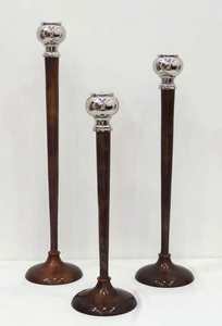 Soporte de vela de gran oferta Premium, soporte de pilar de vela de lujo de Metal, decoración de boda, pieza central, portavelas de aluminio - Product Image 2