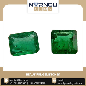 Émeraude Verte Naturelle Ovale Zambienne de 3,15 Carats, Pierre Précieuse Non Traiterée, Taille Étage 7,6x5,3 mm, pour Bagues Sur Mesure et Montures Coulées - Product Image 5