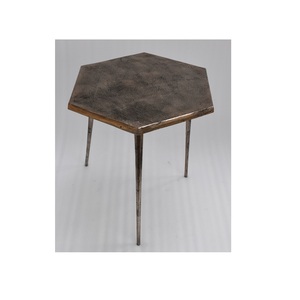 สไตล์โมเดิร์นห้องนั่งเล่นโลหะด้านข้างตารางโลหะรอบทองสแตนเลสโต๊ะกาแฟ - Product Image 6