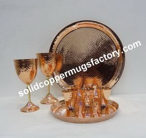 Hot Vantage Premium luxe fantaisie moderne nouveau Design cuivre martelé plateau de bar pour la décoration de la maison et l'utilisation des fêtes de salon - Product Image 5