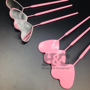 Meilleures offres miroir coeur rose miroirs cosmétiques en acier inoxydable Logo personnalisé emballage miroir d'extension de cils durable vison - Product Image 6