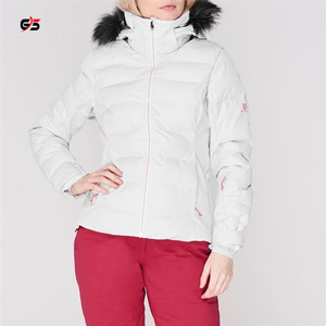 Dernières femmes Nouveau Style Veste Complet Personnalisé Logo Imprimé Fermeture À Glissière À Capuche Poches Col Manches longues 100% Coton - Product Image 3