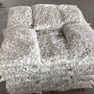 Natural Round Cobble Pebbles Polished Snow White Rock Stone for Garden Landscaping - Product Image 6