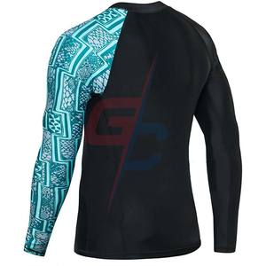 Protección solar UV UPF 50 + para hombre, protector contra sarpullido, mangas largas, proveedor - Product Image 6