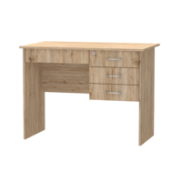 Table de bureau en bois massif 1331 avec tiroirs, mobilier de bureau au Design Simple fabriqué en malaisie