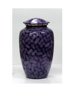 เปอร์เซียสีฟ้ารูปไข่แพทช์อลูมิเนียมผู้ใหญ่โกศเผาศพสำหรับอุปกรณ์งานศพจากอินเดีย - Product Image 4