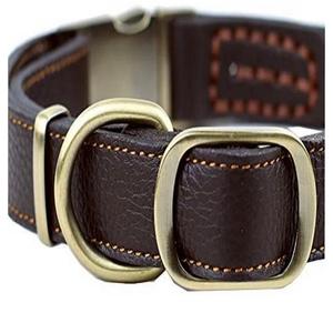 Premium Personally Handcrafted Leather Dog Collar with Durable Brass Fitting and Quick Release Buckle for All Dogs - Product Image 6