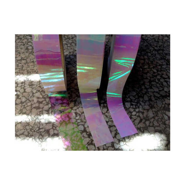 Hot Sale Exotic 3D Laser Radiant Rainbow Sunrise Custom Die Cut PET High Adhesion Hula Hoop Tapes Industrial Craft Stickers