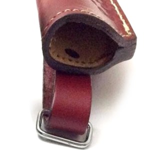 OEM Factory Product Hot Selling Rich Grain Red <b>Leather</b> Sheath for Fixed Blade Full Tang Knives - Product Image 5