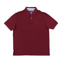 T-shirt décontracté pour homme en jersey imprimé interlock coton bambou, col rond, manches courtes, respirant, anti-rétrécissement, tailles S M L