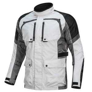 Veste de moto 500D en nylon noir approuvée CE avec conception de bras matelassés pour la conduite Protection principale respirante et imperméable - Product Image 3