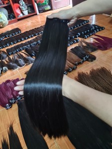2023 Offre Spéciale garanti 100% brut Boen droite vietnamien Remy cheveux Double trame vierge cheveux humains superbes Styles de cheveux tressables - Product Image 5