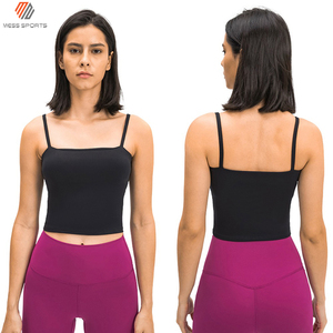 Soutien-gorge de sport à bretelles de haute qualité avec logo personnalisé, en Spandex/Polyester écologique, pour le fitness et l'entraînement en salle de sport pour femmes - Product Image 5
