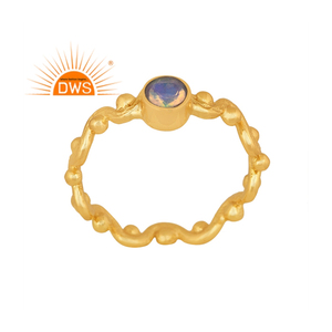 แหวนพลอยโอปอลจากเอธิโอเปียธรรมชาติดีไซน์ทำด้วยมือสำหรับผู้ผลิตเครื่องประดับแฟชั่น - Product Image 1