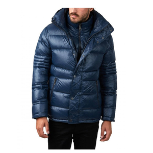Solid Color Boxy Puffer Winter <b>Jackets</b> for Men - Product Image 6