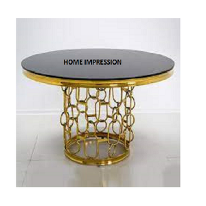 Mesa de Centro de Diseño de Metal de Lujo con Tapa de Mármol, Última Tendencia en Arte y Artesanía, Mesa de Centro de Metal Moderna y Antigua - Product Image 6