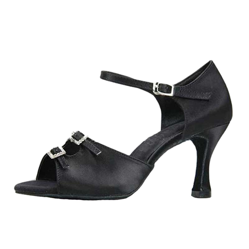 Suphini/простой дизайн; Модельная элегантная обувь с ремешком и пряжкой; Обувь для латинских танцев; Бальные/латинские туфли; Женская атласная обувь из натуральной кожи