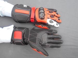 Gants de moto en cuir pour hommes, pour course de moto, protection pour écran tactile, doigt complet - Product Image 6