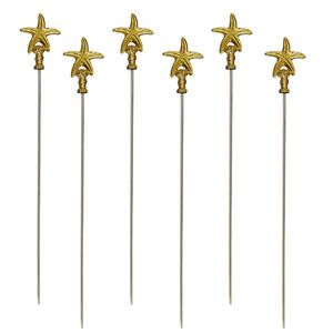 Brochette en acier inoxydable pour barbecue avec poignée en métal - Product Image 4