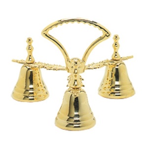 Campana de Mano para Iglesia de Latón con Nuevo Diseño de Tres Copas - Product Image 1