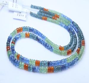 Perles de pierre ronde à facettes en kyanite naturelle 5X5.5MM environ 8 ''pouces perles en vrac pour la fabrication de bijoux et de bracelets - Product Image 2