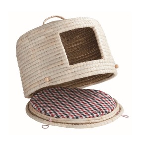 Cama de heno tejida a mano Natural, casa de mascotas, algas marinas, hecho a mano, alta calidad, hecho en Vietnam - Product Image 3