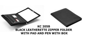 Bán buôn cao cấp chất liệu thư mục màu đen chuyên nghiệp da padfolio thư mục <span class=keywords><strong>A4</strong></span> Kích thước tập tin tài liệu thư mục tốt nhất trong phân khúc - Product Image 4