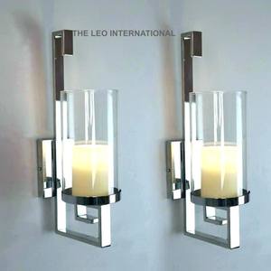 Rustic Wall-Mount Candle Holders Large Size Wall <b>Sconce</b> Candle Holder Farmhouse Hanging Wall Mounted Accents - Product Image 4