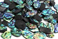 Coquille d'ormeau Paua naturelle certifiée, qualité assortie, multicolore, prix de gros, lot en vrac, cabochon de pierre précieuse pour bijoux