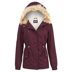 2021 Woman Ladies Faux Fur Hooded <b>Parka</b> <b>Jacket</b> Custom Oversized <b>Jackets</b> For <b>Women</b> - Product Image 1