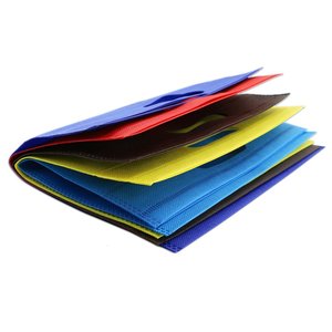 Venta al por mayor de marca personalizada 70gsm Impresión logotipo de compras PP no tejido mango ultrasónico - Product Image 5