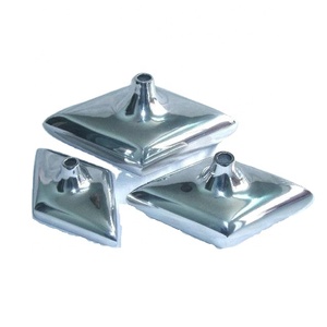 แจกันดอกไม้ทำจากอลูมิเนียมทรงสี่เหลี่ยมด้านขนานพร้อมกระจกทรงขวดแจกันตกแต่งโต๊ะทันสมัยแจกันดอกไม้ - Product Image 1