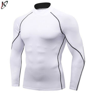 Chemise de Compression pour hommes, à manches longues, tissu imprimé par Sublimation, séchage rapide, collection 2020 - Product Image 6