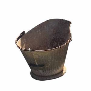 Solid Round Galvanized Coal Bucket Premium Quality Metal Coal Bucket Coal Bucket Household Cleaning Tools Base - Product Image 1