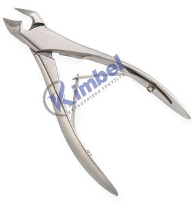 Coupe-ongles professionnel à Double action en acier inoxydable robuste pédicure gestion des cuticules outil de podologie finition satinée large - Product Image 2