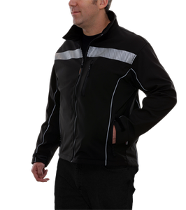 Veste de sécurité noire haute visibilité, ruban chaud pour l'hiver - Product Image 2