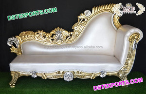 Diván de cuero blanco de lujo para boda, nuevo sofá de estilo italiano para recepción de boda, elegante, para escenario - Product Image 5