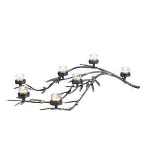 Candelabro de árbol de Metal de cristal estilo Ins hecho a mano, soporte para decoración navideña del hogar y candelabro de boda, segundo juego - Product Image 3