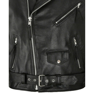Veste en cuir de course professionnelle personnalisable pour motos neuve avec traitement de revêtement - Product Image 6