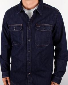 Durable Work Shirt in Polycotton or <b>Denim</b> <b>Material</b> Custom Made - Product Image 3
