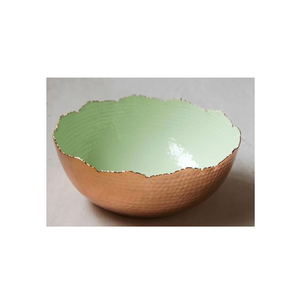 Tazón para Servir Ensaladas de Frutas de Cobre Puro, Color Blanco, Vajilla Más Vendida, Tazón Redondo para Servir Alimentos a Bajo Precio - Product Image 6