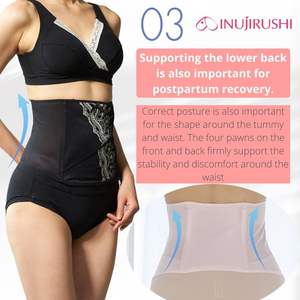 Ropa moldeadora posparto de maternidad de nailon de calidad superior, sujetador de faja de encaje de control firme de sección C, transpirable, elástico para adultos - Product Image 4