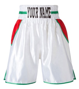 Boxer professionnel en Satin, petit accessoire de combat, vente en gros, existe en rouge et blanc - Product Image 1