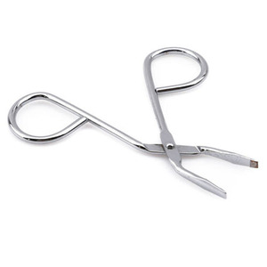 High Quality Lightweight Stainless Steel Eyebrow <b>Scissors</b> for Beauty Salons With Laser Engraved Logo Customised Coatings - Product Image 3