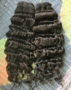 Vente en gros d'extensions de cheveux de vison indien alignés sur les cuticules vierges 100% vague d'eau naturelle et vague profonde cheveux brésiliens Remy bon marché - Product Image 5